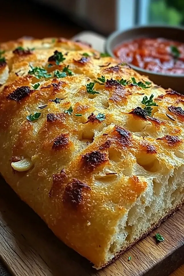 Knoblauchbrot ohne Kneten: Ein italienisches Brot für jeden Anlass