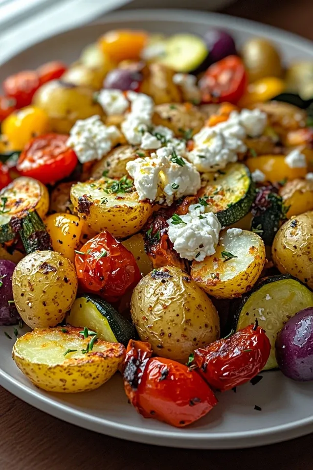 Feta Kartoffeln mit Ofengemüse – Ein gesundes Geschmackserlebnis