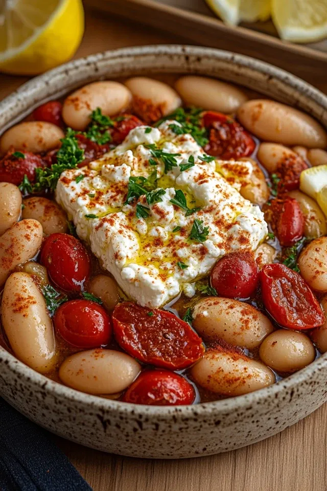 Feta mit Riesenbohnen: Mediterrane Ofenpfanne für jeden Tag