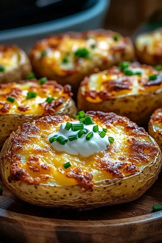 Crispy Airfryer Käse-Kartoffeln für jeden Anlass