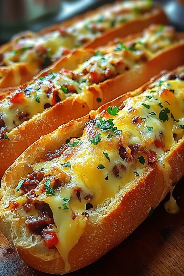 Köstliche gefüllte Ofen-Baguettes für jeden Anlass