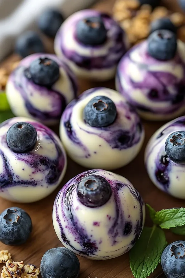 Gesunde Blaubeer-Joghurt Bites für den perfekten Morgen-Snack
