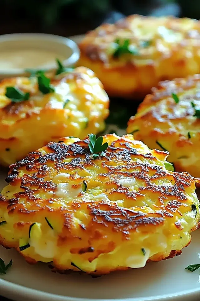 Knusprige Zucchini-Käse-Puffer für jedes Frühstück