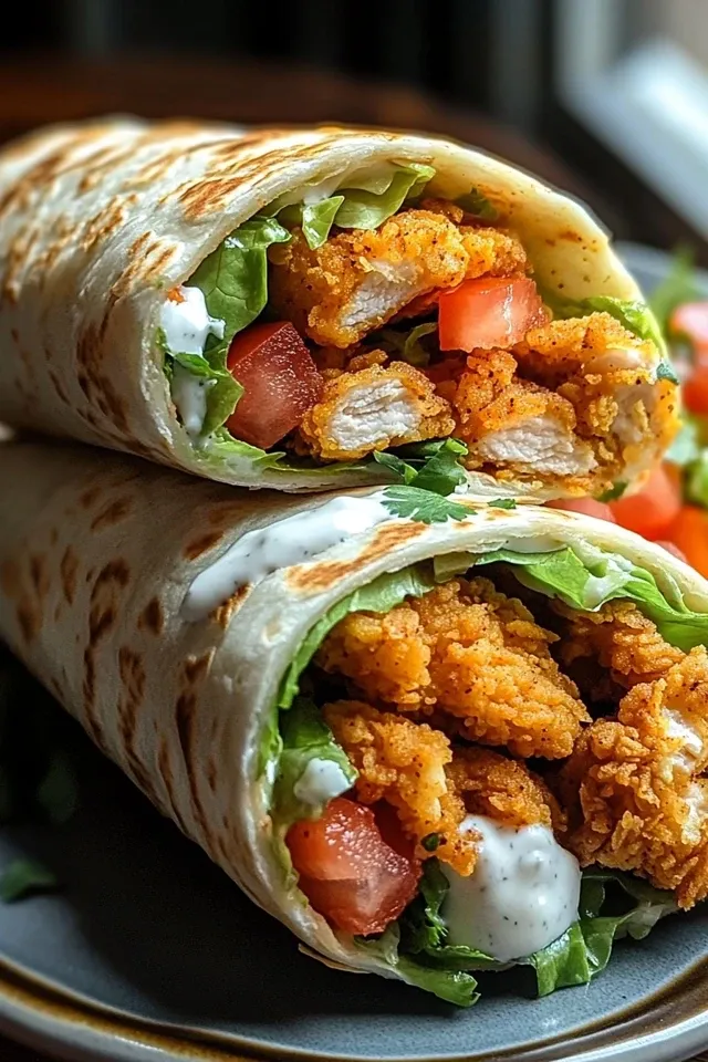 Knusprige Beef Snack Wraps mit Ranch-Dressing