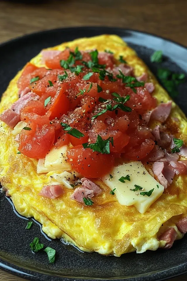 Omelette mit Käse und Tomaten – Ein perfektes Frühstück