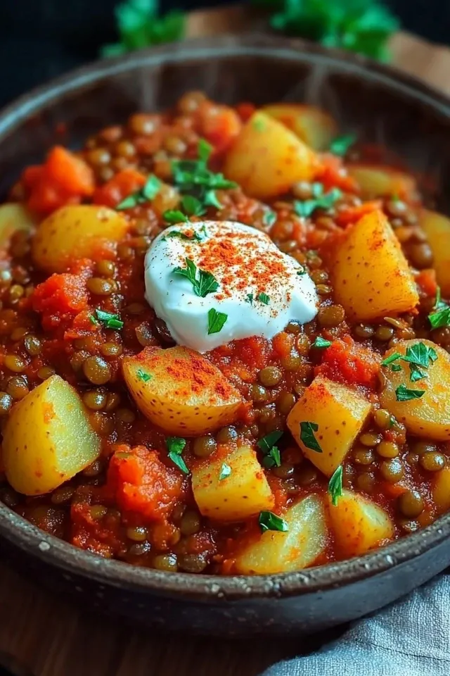 Paprika-Kartoffel-Topf mit Linsen – Ein herzhaftes Gericht