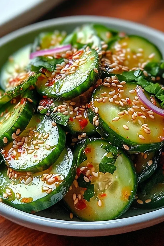 Würziger Asiatischer Gurkensalat – Erfrischender Genuss für jeden Anlass