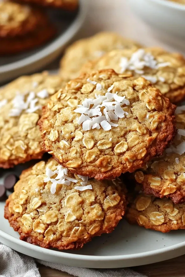 Zuckerfreie Kokos Haferkekse für jeden Anlass